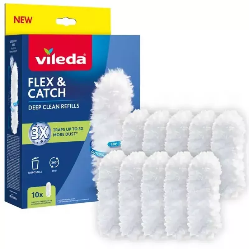 Conjunto de recargas para espanador VILEDA Flex&Catch 177662 – 10 recargas