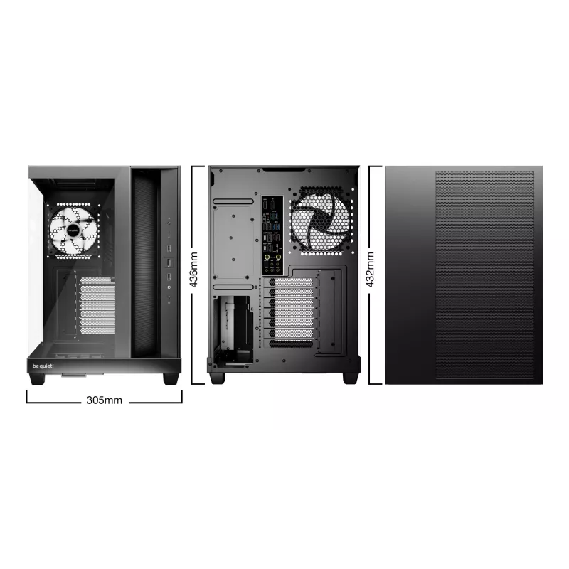 Caixa de PC be quiet! Light Base 500 LX Preto Midi Tower ATX 3x ventoinhas 120mm