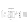 Caixa de PC be quiet Light Base 500 LX White Midi Tower ATX/PS2 suporte para fonte de alimentação 3x120 mm frente 1x120 mm trás suporta unidades de 2,5/3,5 polegadas 305×436×432 mm