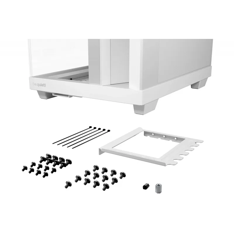 Caixa de PC be quiet Light Base 500 LX White Midi Tower ATX/PS2 suporte para fonte de alimentação 3x120 mm frente 1x120 mm trás suporta unidades de 2,5/3,5 polegadas 305×436×432 mm