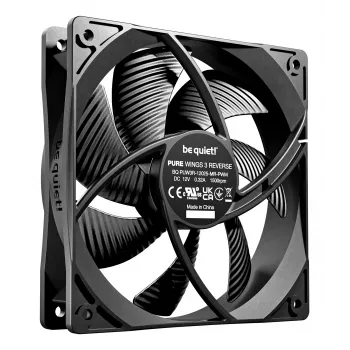 Ventoinhas para caixa de computador be quiet! Pure Wings 3 120mm | PWM Reverse Triple-Pack 12 cm Preto 3 unid.