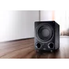 Subwoofer ativo Magnat Alpha RS12 — altifalante de 12 polegadas, 120 W RMS, 20–200 Hz, classe D, preto