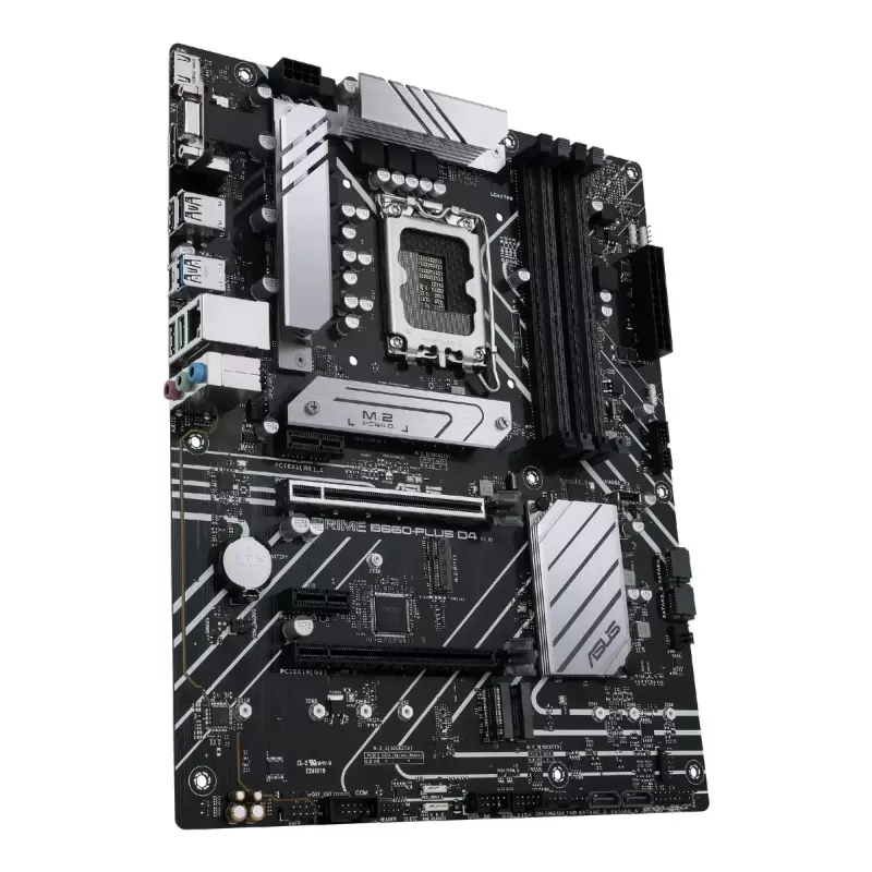 Placa-mãe ASUS PRIME B660-PLUS D4 — Intel B660, LGA 1700, ATX, DDR4, 4× DIMM, 128 GB, 3× M.2, 2.5 Gb LAN