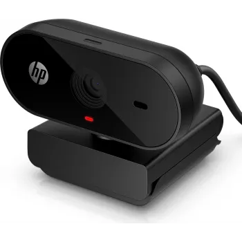 Webcam HP 320 FHD, 1920 x 1080 píxeis, Full HD, 30 fps, casa, USB, preto