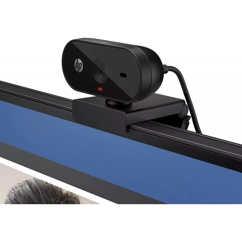 Webcam HP 320 FHD, 1920 x 1080 píxeis, Full HD, 30 fps, casa, USB, preto