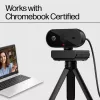 Webcam HP 320 FHD, 1920 x 1080 píxeis, Full HD, 30 fps, casa, USB, preto