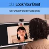 Webcam HP 320 FHD, 1920 x 1080 píxeis, Full HD, 30 fps, casa, USB, preto