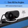 Webcam HP 320 FHD, 1920 x 1080 píxeis, Full HD, 30 fps, casa, USB, preto