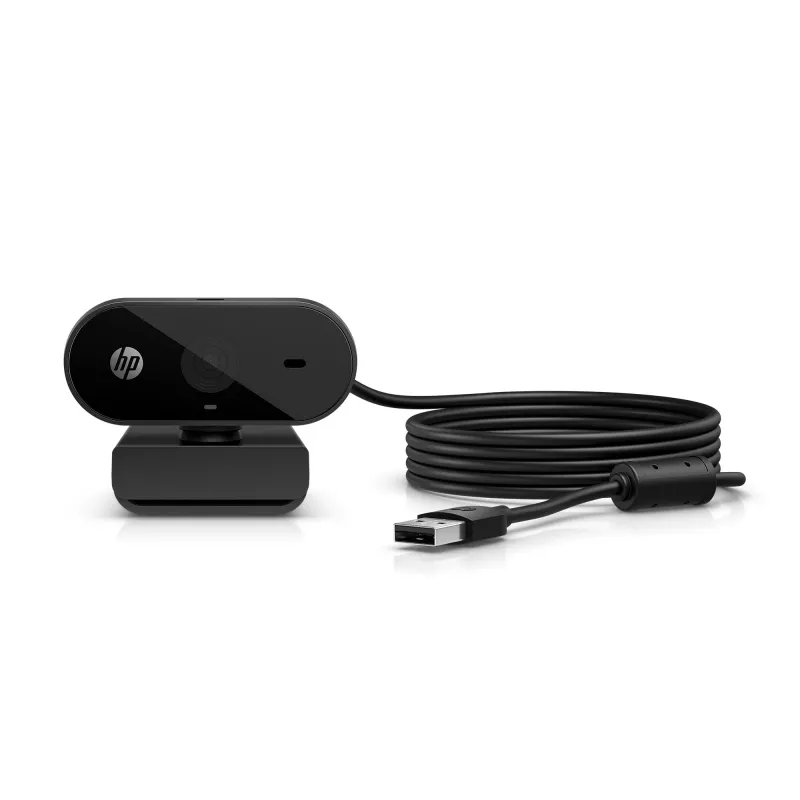 Webcam HP 320 FHD, 1920 x 1080 píxeis, Full HD, 30 fps, casa, USB, preto