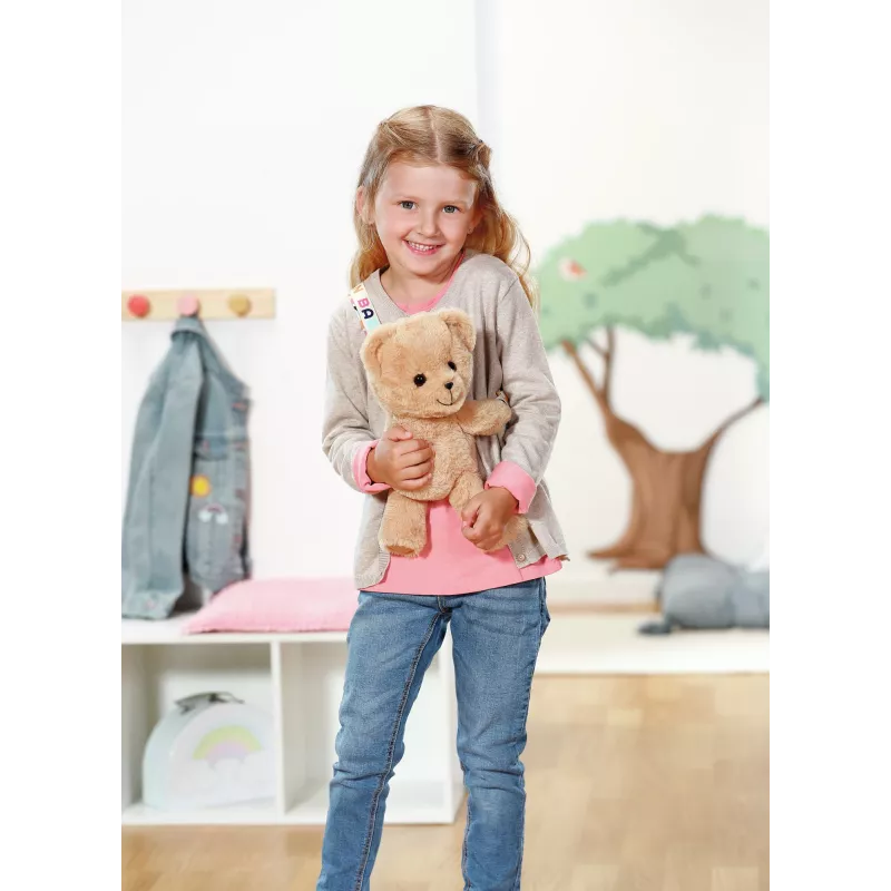 Bolsa de urso de peluche ZAPF BABY born Teddy Bag — para crianças dos 3 aos 12 anos