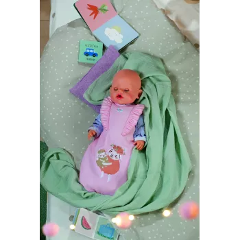 Saco-cama para bonecas ZAPF BABY born Schlafsack Flower, tecido, dobrável, para crianças a partir de 3 anos