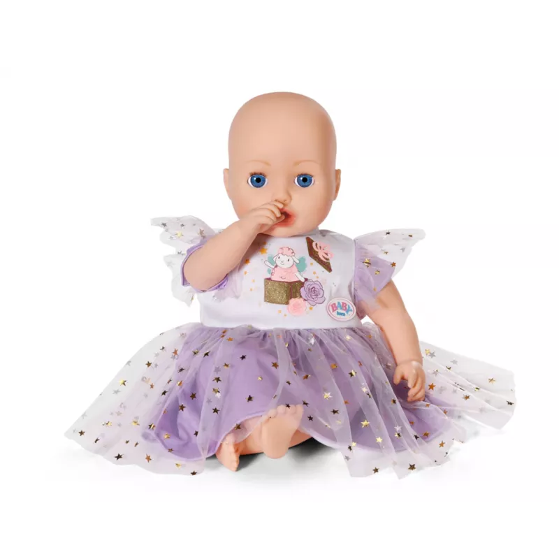 Vestido para bonecas ZAPF BABY born Lila Tutu-Kleid para bonecas de 43 cm, tecido, multicolor, dobrável, idade 3+