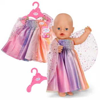 Camisa de noite para bonecas ZAPF BABY born Rainbow para 3–12 anos, têxtil, multicolor, dobrável