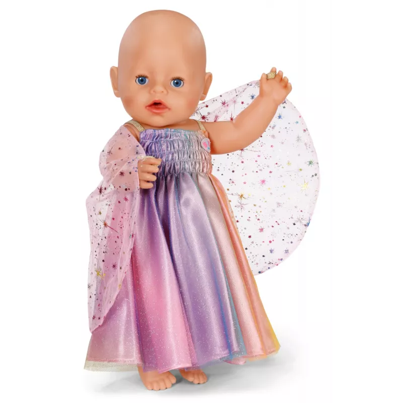 Camisa de noite para bonecas ZAPF BABY born Rainbow para 3–12 anos, têxtil, multicolor, dobrável
