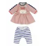 Vestido para bonecas ZAPF BABY born Kleid Dschungel para bonecas de 36 cm, multicolor, dobrável, a partir de 1 ano