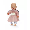 Vestido para bonecas ZAPF BABY born Kleid Dschungel para bonecas de 36 cm, multicolor, dobrável, a partir de 1 ano