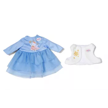 Vestido para bonecas ZAPF BABY born Winterkleid para bonecas de 36 cm, multicolor, dobrável, idade 1+