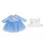 Vestido para bonecas ZAPF BABY born Winterkleid para bonecas de 36 cm, multicolor, dobrável, idade 1+