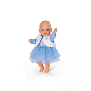 Vestido para bonecas ZAPF BABY born Winterkleid para bonecas de 36 cm, multicolor, dobrável, idade 1+