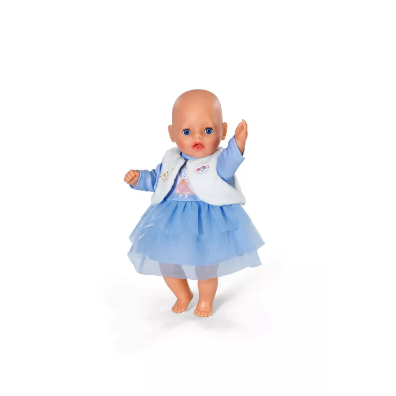 Vestido para bonecas ZAPF BABY born Winterkleid para bonecas de 36 cm, multicolor, dobrável, idade 1+