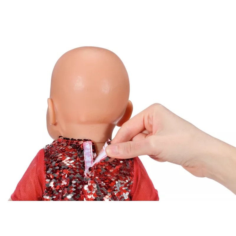 Zapf Creation BABY born vestido de Natal 836118 para bonecas até 43 cm, com leggings, sapatos e gorro de Natal, a partir dos 3 anos