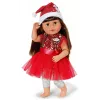 Zapf Creation BABY born vestido de Natal 836118 para bonecas até 43 cm, com leggings, sapatos e gorro de Natal, a partir dos 3 anos