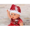 Zapf Creation BABY born vestido de Natal 836118 para bonecas até 43 cm, com leggings, sapatos e gorro de Natal, a partir dos 3 anos