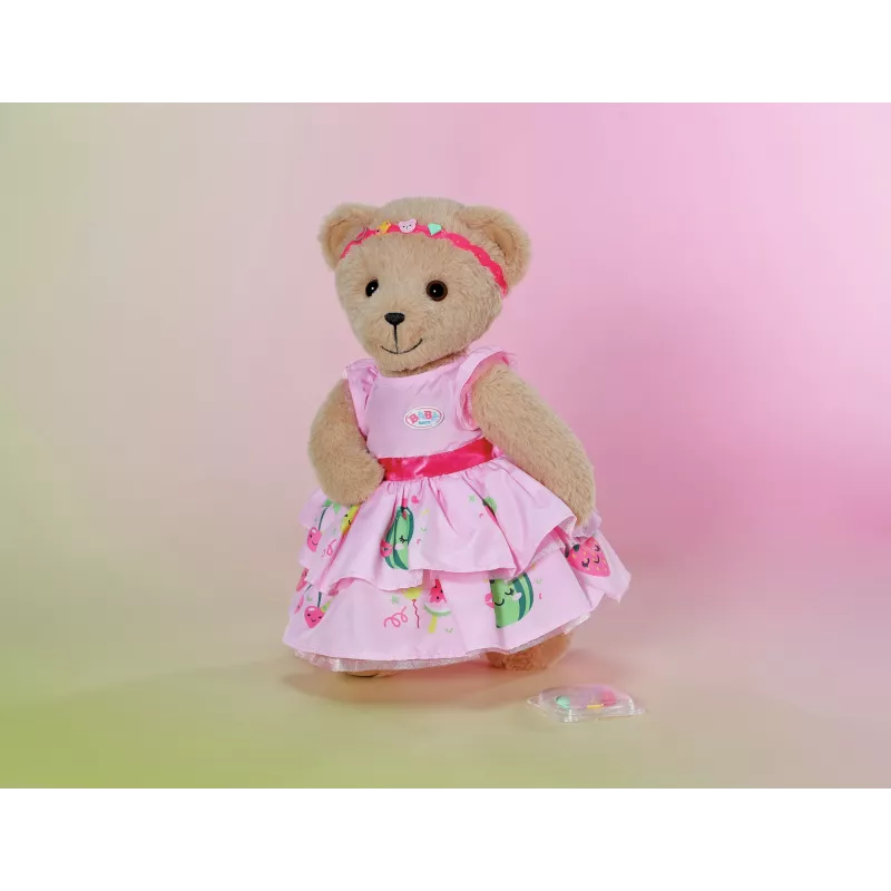 Vestido para bonecas ZAPF BABY born Kleid com Pinplay para boneca de 43 cm, multicolor, dobrável, idade 3+