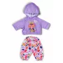 Conjunto de roupa para bonecas ZAPF BABY born Hoodie Outfit para bonecas de 43 cm, multicolor, idade recomendada 3+