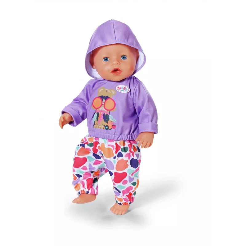 Conjunto de roupa para bonecas ZAPF BABY born Hoodie Outfit para bonecas de 43 cm, multicolor, idade recomendada 3+