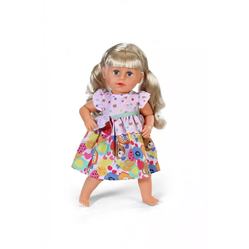 Vestido para bonecas ZAPF BABY born Kleid Früchte para bonecas de 43 cm, multicolor, dobrável, idade 3+