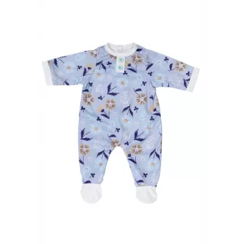 Fato de macacão para bonecas ZAPF BABY born Azul para bonecas de 43 cm, tecido, dobrável, idade 3+