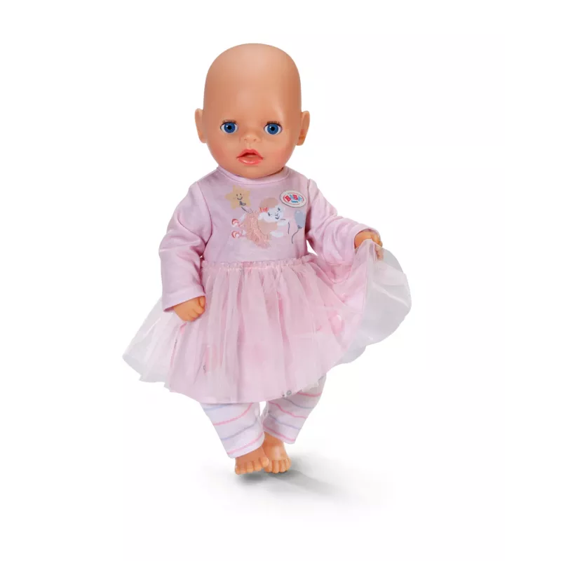 Conjunto de roupa para bonecas ZAPF BABY born Kleid Rose para bonecas de 36 cm, multicolor, dobrável, idade 1+