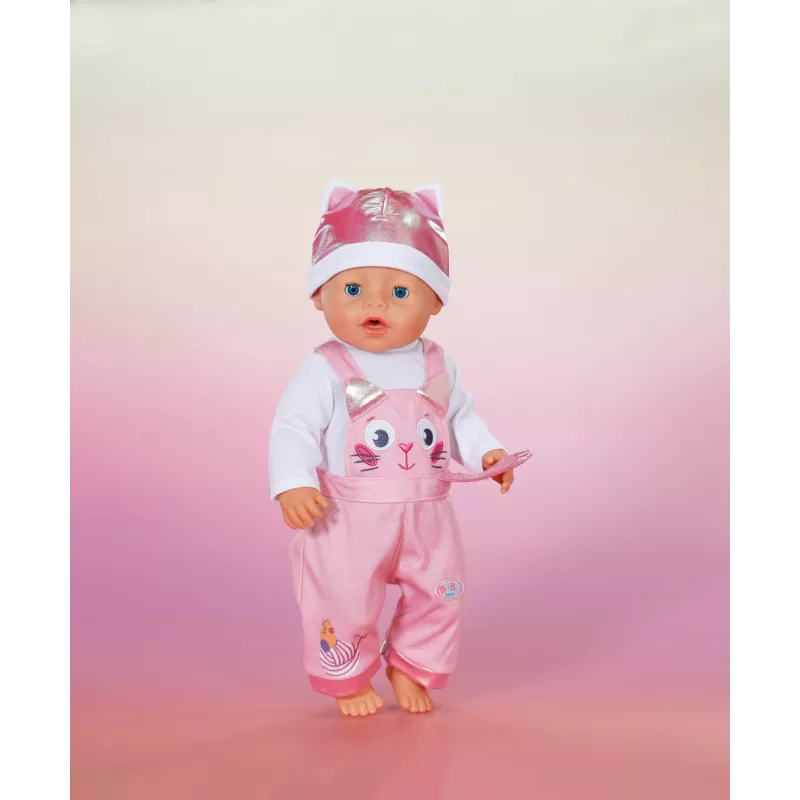 Conjunto de roupa para bonecas ZAPF BABY born Strampler com Mütze para bonecas de 43 cm, multicolor, dobrável, a partir de 3 anos