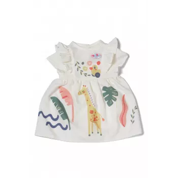 Vestido para bonecas ZAPF BABY born Giraffe para bonecas de 43 cm, multicolor, dobrável, a partir de 3 anos