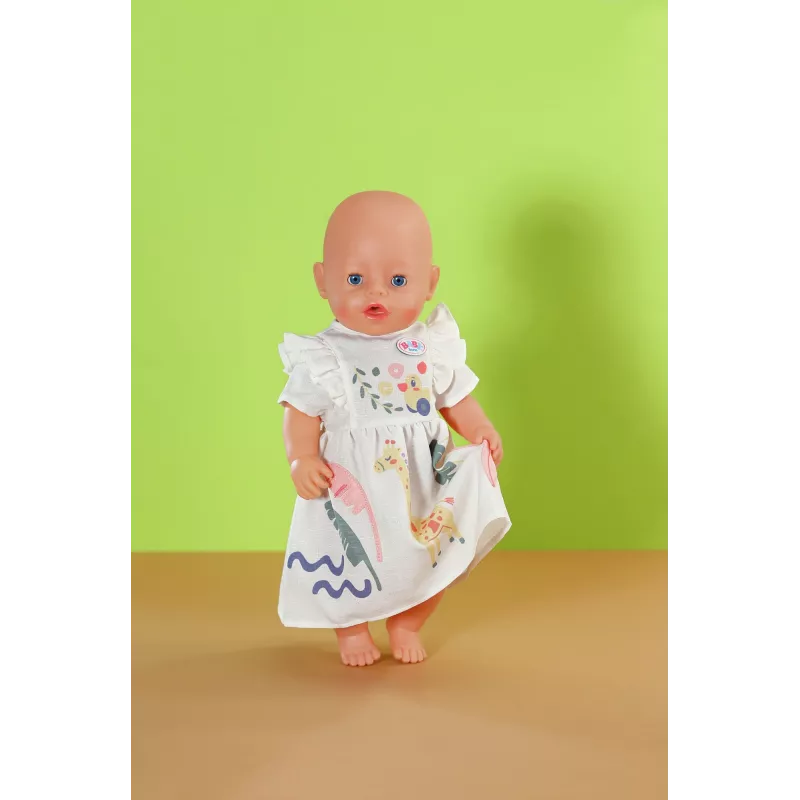 Vestido para bonecas ZAPF BABY born Giraffe para bonecas de 43 cm, multicolor, dobrável, a partir de 3 anos