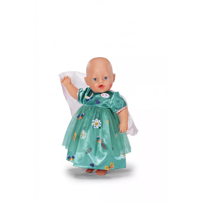 Vestido para bonecas ZAPF BABY born Feenkleid com asas para bonecas de 43 cm, multicolor, dobrável, para crianças a partir de 3 anos