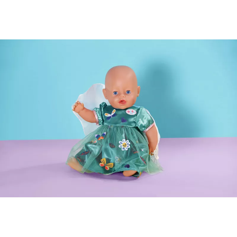 Vestido para bonecas ZAPF BABY born Feenkleid com asas para bonecas de 43 cm, multicolor, dobrável, para crianças a partir de 3 anos