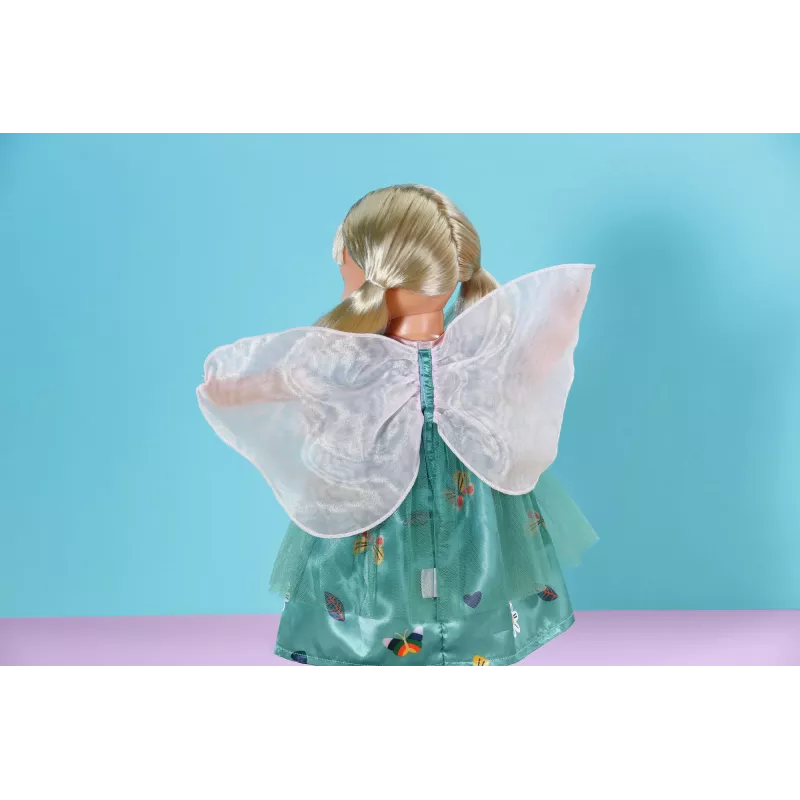 Vestido para bonecas ZAPF BABY born Feenkleid com asas para bonecas de 43 cm, multicolor, dobrável, para crianças a partir de 3 anos
