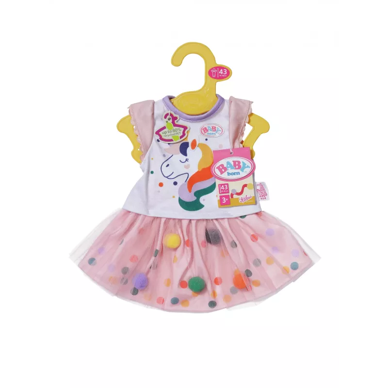 BABY born Tutu-Kleid Einhorn vestido para bonecas 43cm
