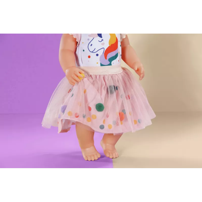 BABY born Tutu-Kleid Einhorn vestido para bonecas 43cm