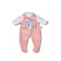 Fato de corpo inteiro para bonecas ZAPF BABY born Romper Apricot para bonecas de 36 cm, tecido, multicolor, dobrável, idade 1+