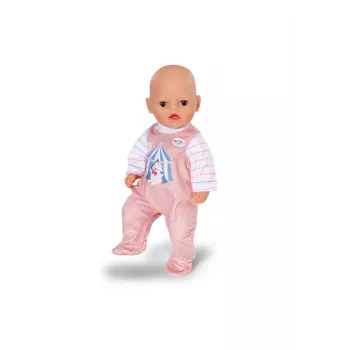 Fato de corpo inteiro para bonecas ZAPF BABY born Romper Apricot para bonecas de 36 cm, tecido, multicolor, dobrável, idade 1+