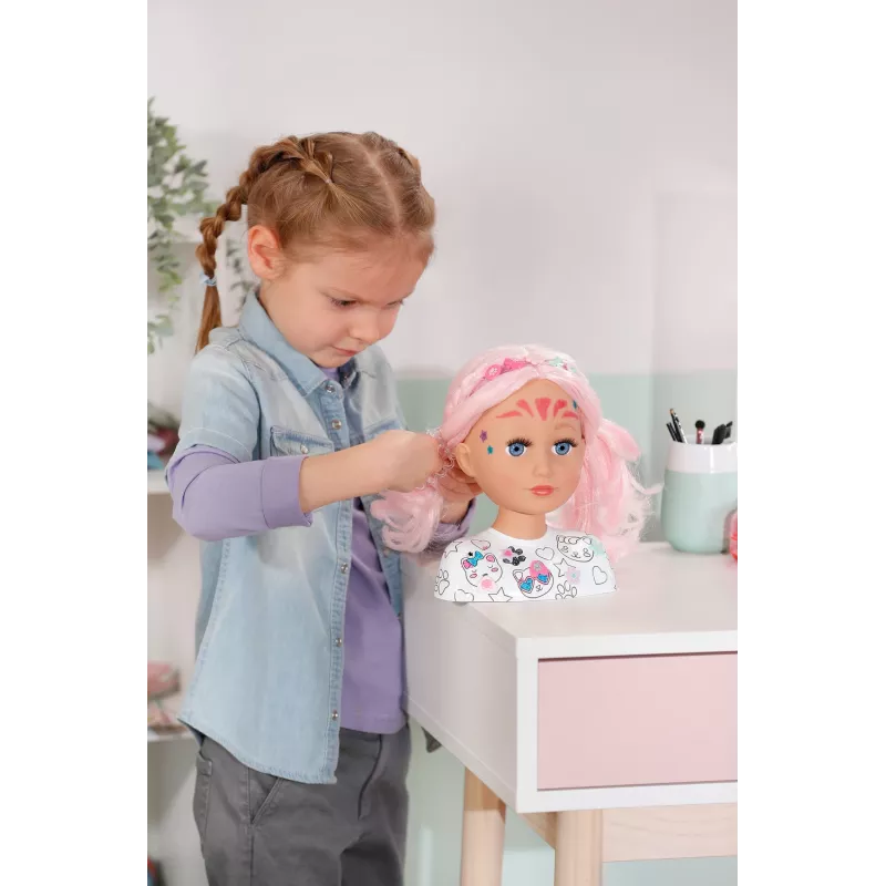Cabeça de styling BABY born Artist, cabeça de boneca para maquilhagem/styling, feminino, 3 ano(s), multicolor