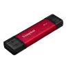 SSD externo Kingston 2 TB Dual USB-A/USB-C, USB 3.2 Gen 2, leitura 1050 MB/s, escrita 950 MB/s, preto/vermelho