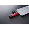 SSD externo Kingston 2 TB Dual USB-A/USB-C, USB 3.2 Gen 2, leitura 1050 MB/s, escrita 950 MB/s, preto/vermelho