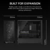 Caixa PC midi tower CORSAIR FRAME 5000D RS — preto, suporte ATX/EATX, 3 ventoinhas frontais de 140 mm, vidro temperado, 250×556×542 mm