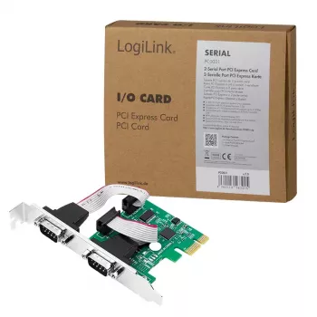 Placa de interface LOGILINK PC0031 – anfitrião PCIe, conectividade com fios, 1 Mbit/s