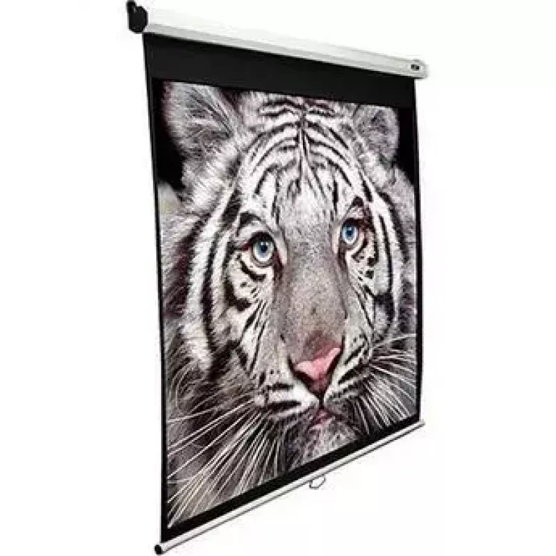 Elite Screens Manual Series M150XWV2 ecrã de projeção manual 150 polegadas 4:3, área visível 3,05 x 2,29 m, MaxWhite, 16 kg, caixa branca