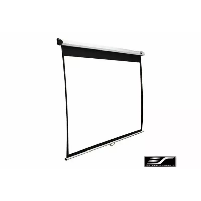 Elite Screens Manual Series M150XWV2 ecrã de projeção manual 150 polegadas 4:3, área visível 3,05 x 2,29 m, MaxWhite, 16 kg, caixa branca